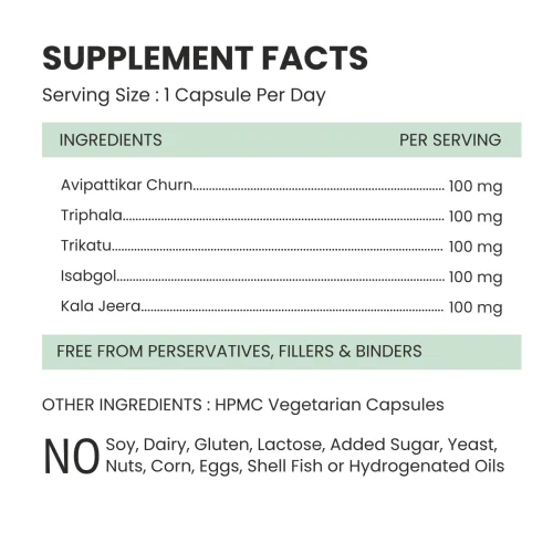 Gut Health Supp Facts